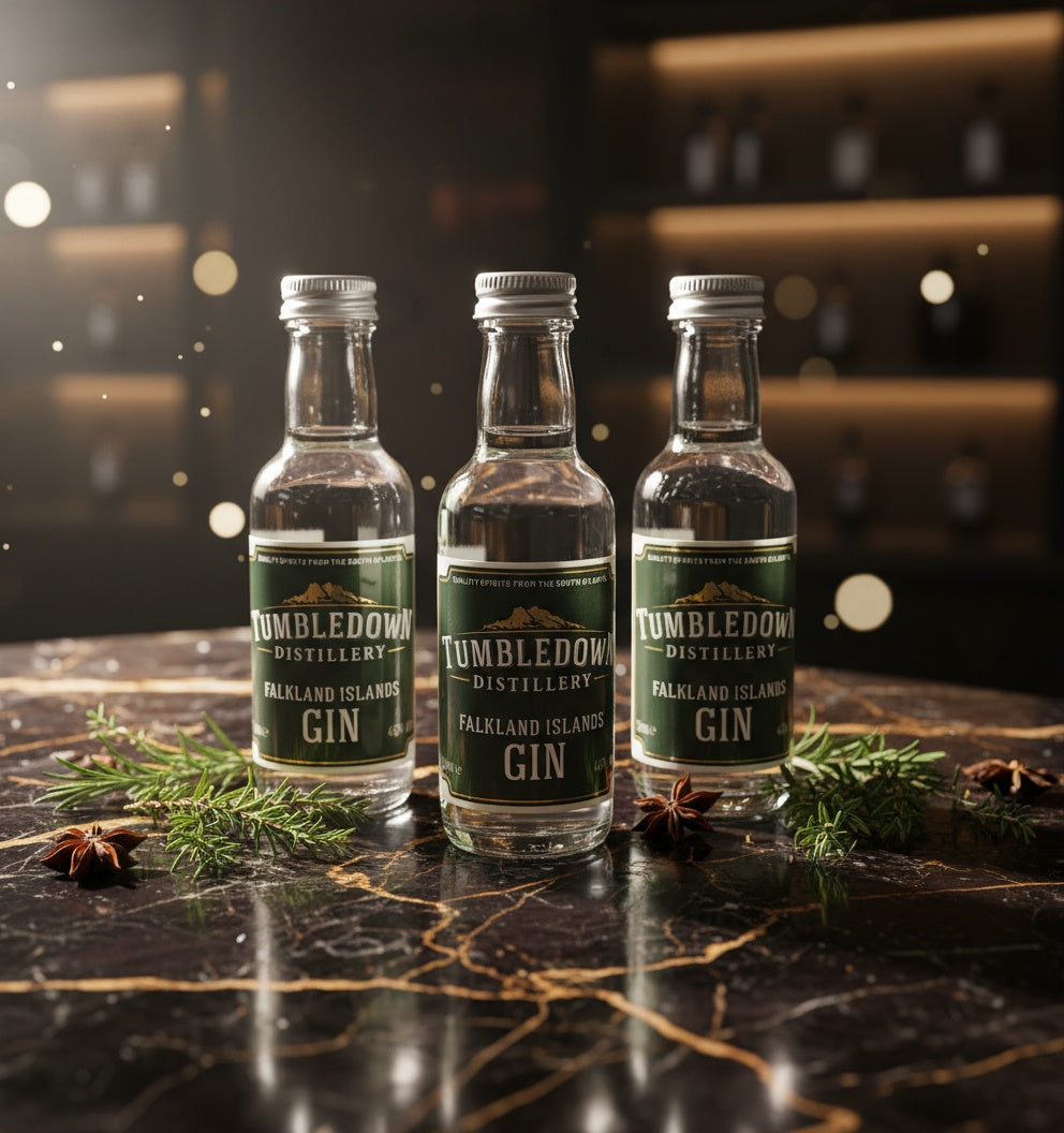 Tumbledown Gin Miniature Set 46% - x3 5cl Bottles.
